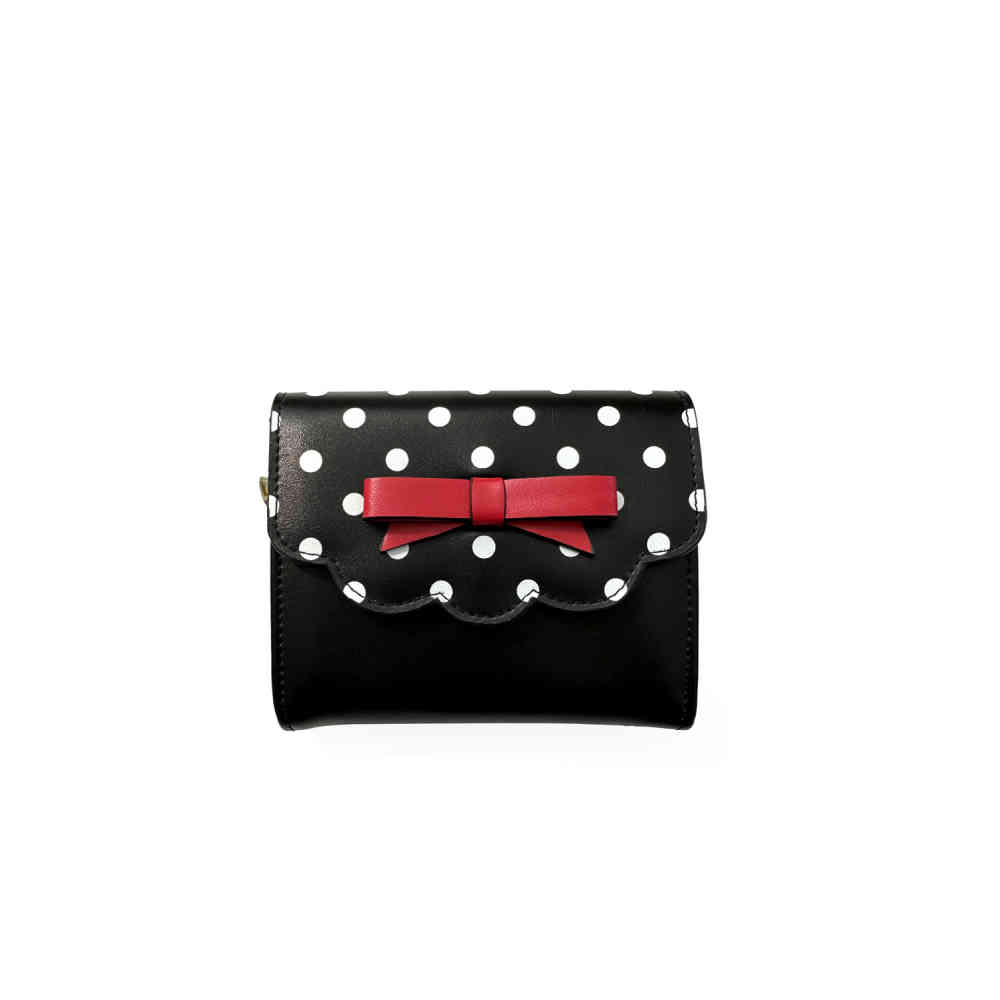 Banned - Poppy Polka Dames portemonnee - Zwart